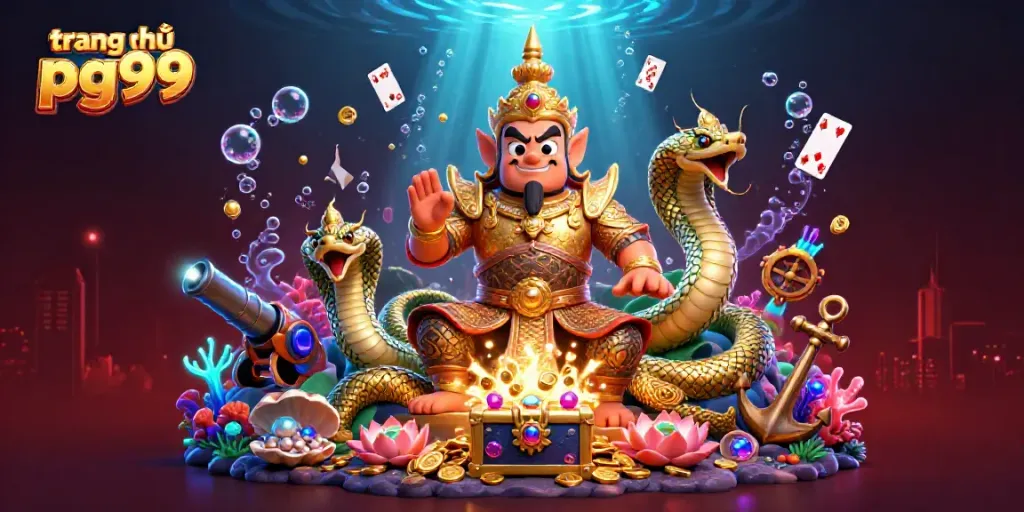Immerse in the excitement of gaming at trang chủ pg99 with this vibrant underwater scene.