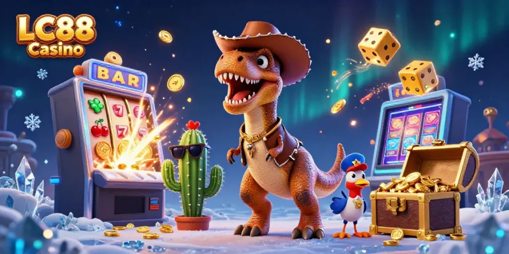 Join the fun at LC88 Casino with vibrant 3D characters and thrilling game elements!