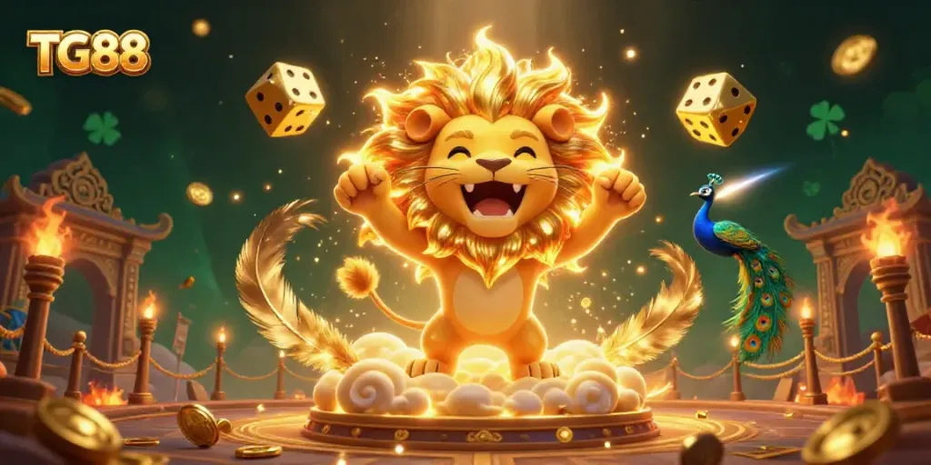 Engaging scene showcasing TG88 in a thrilling online gambling experience with spectacular gaming elements.