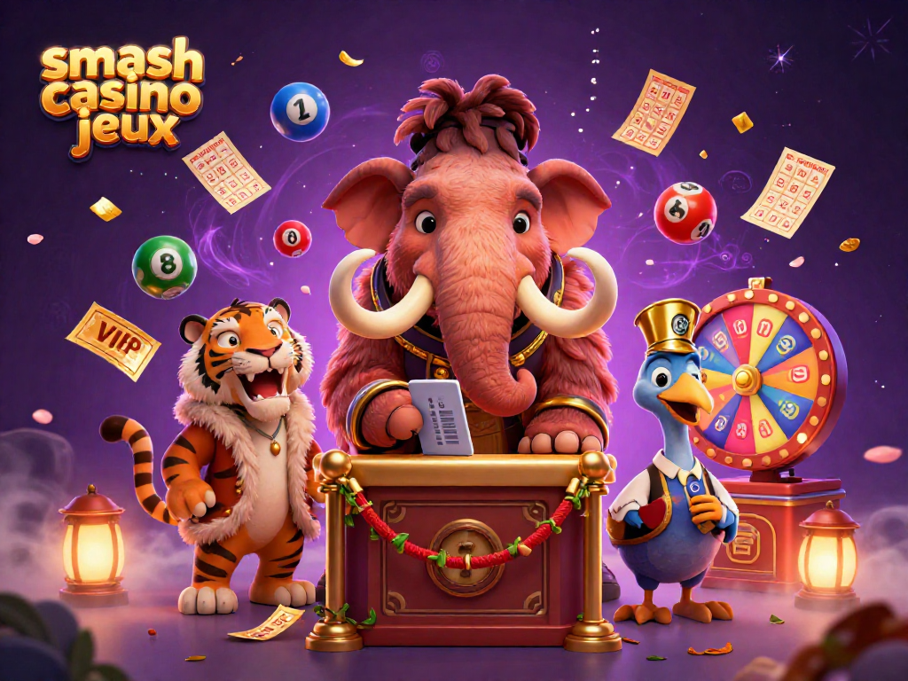 Découvrez les jeux Smash Casino avec des animations dynamiques et des personnages variés.